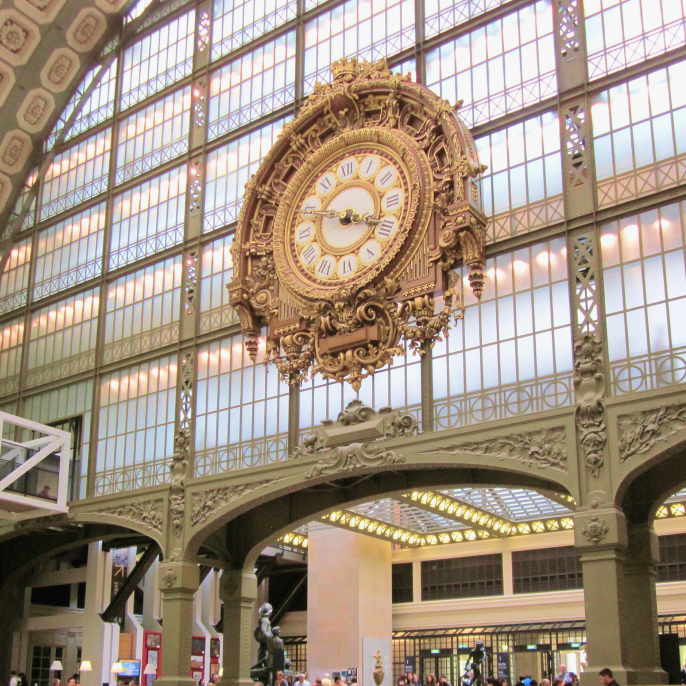 Vue sur l'horloge intérieure de la Gare d'Orsay, Musée d'Orsay