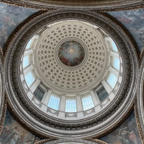 Coupole du Panthéon vue d'en dessous © Whatizis