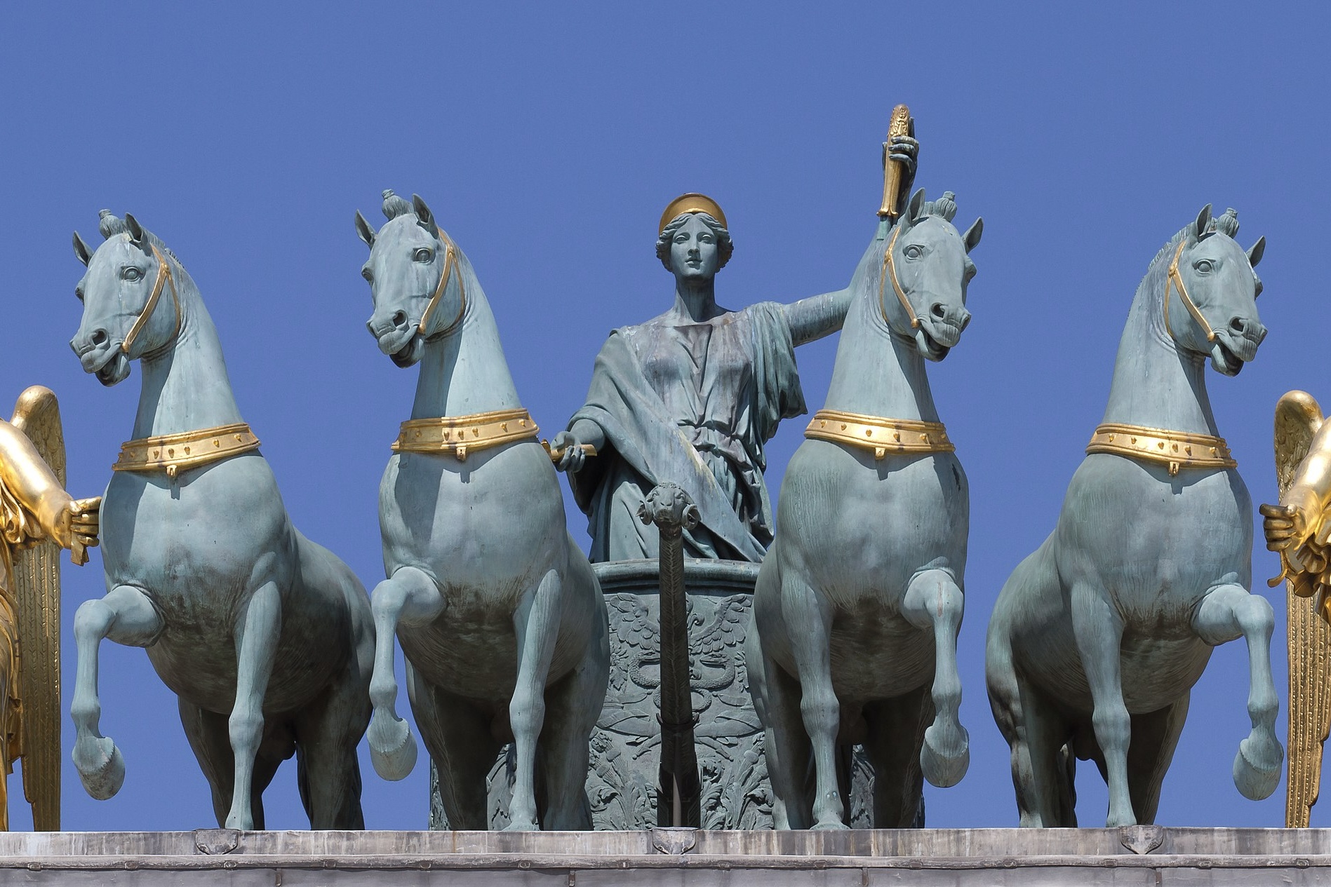 Le Quadrige de l'Arc de Triomphe du carrousel à Paris