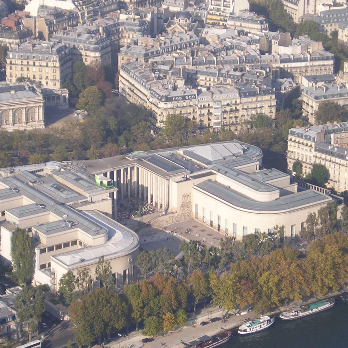 Vue aérienne du Palais de Tokyo