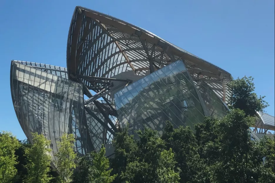 Vue de la Fondation Louis Vuitton © Whatizis
