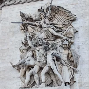 Vue du groupe sculpté "Départ des volontaires de 1792" de François Rude © Whatizis