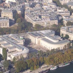 Vue aérienne du Palais de Tokyo