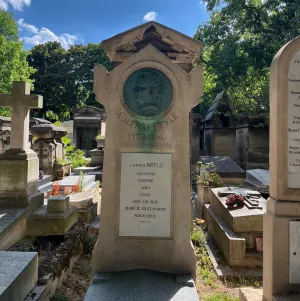 Tombe de Stendhal cimetière de Montmartre