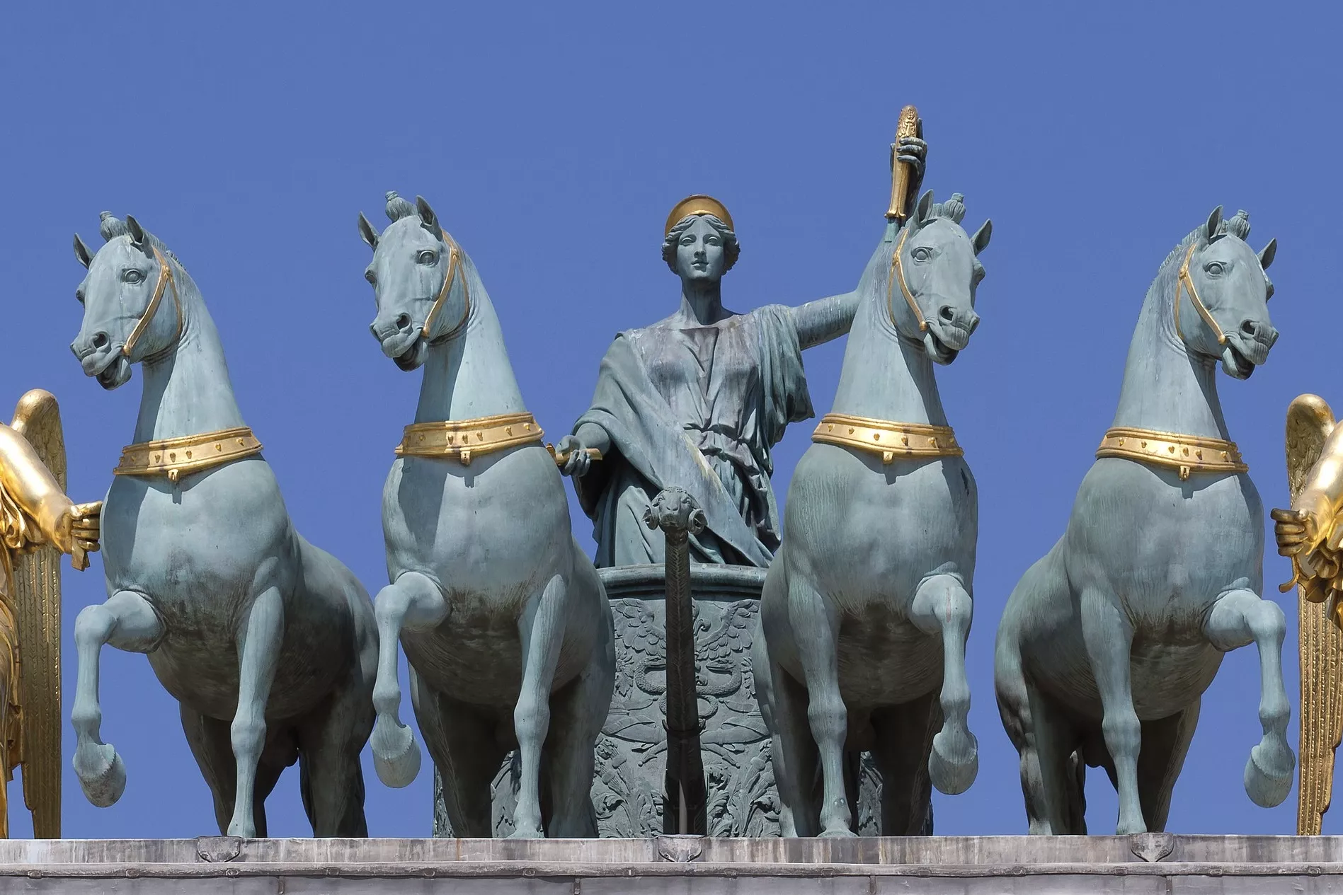 Le Quadrige de l'Arc de Triomphe du carrousel à Paris